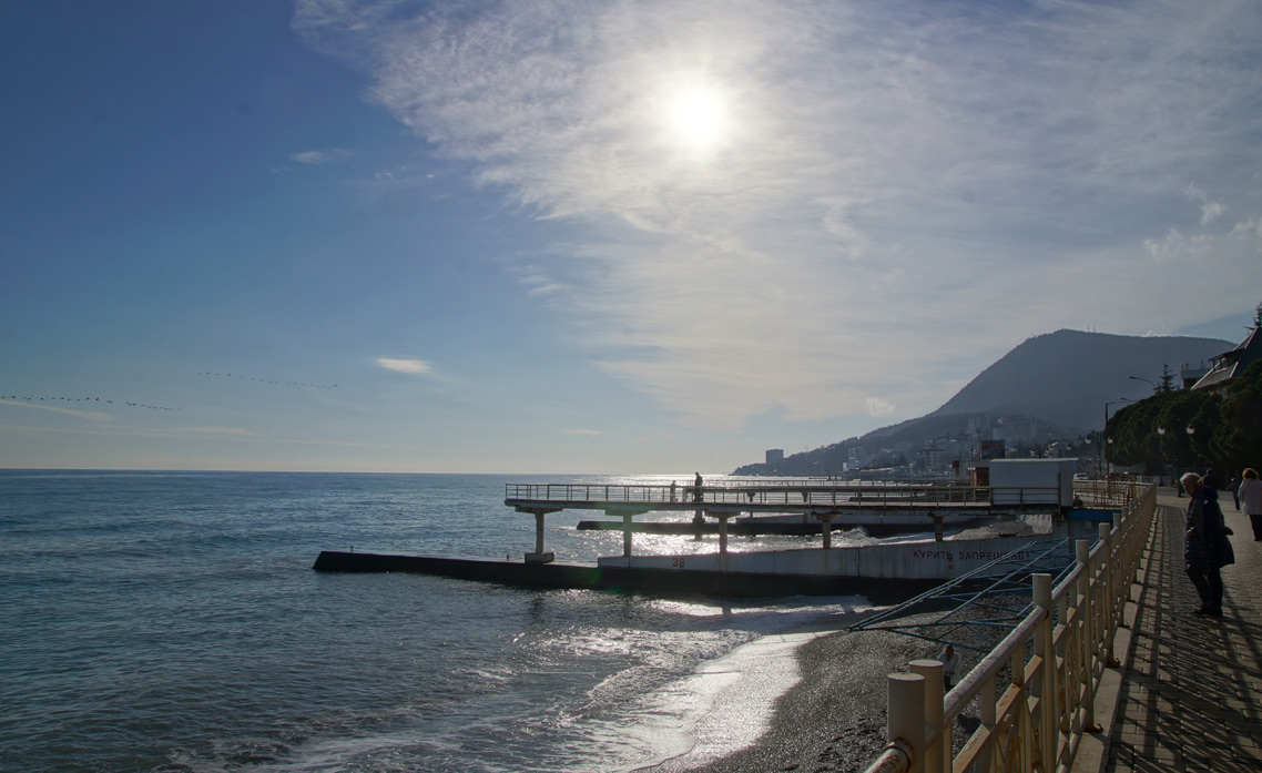 Алушта, Крым, зима 2018