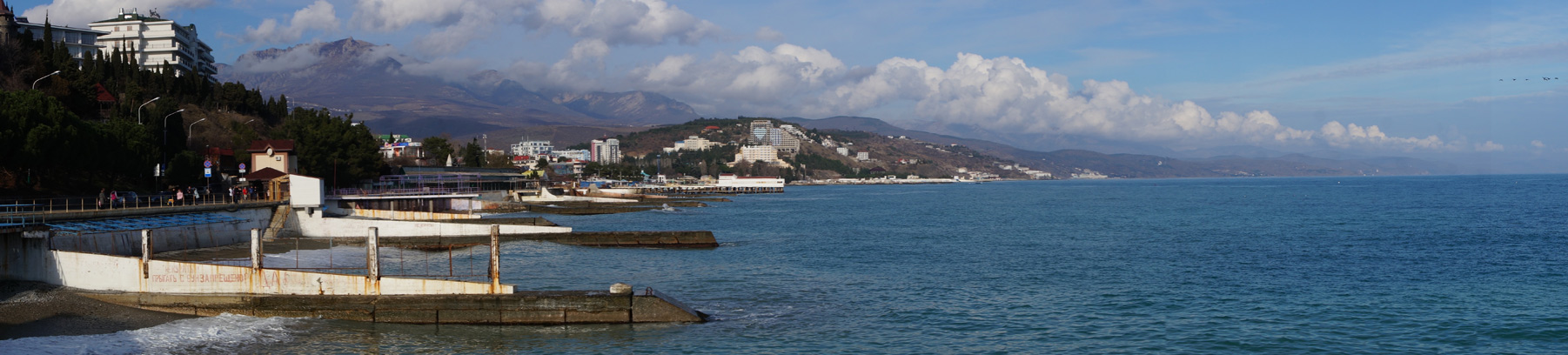 Алушта, Крым, зима 2018