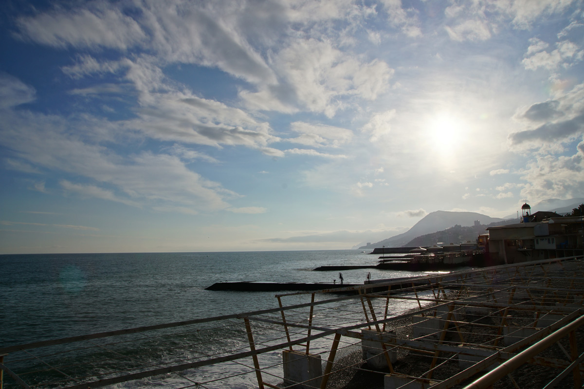 Алушта, Крым, зима 2018