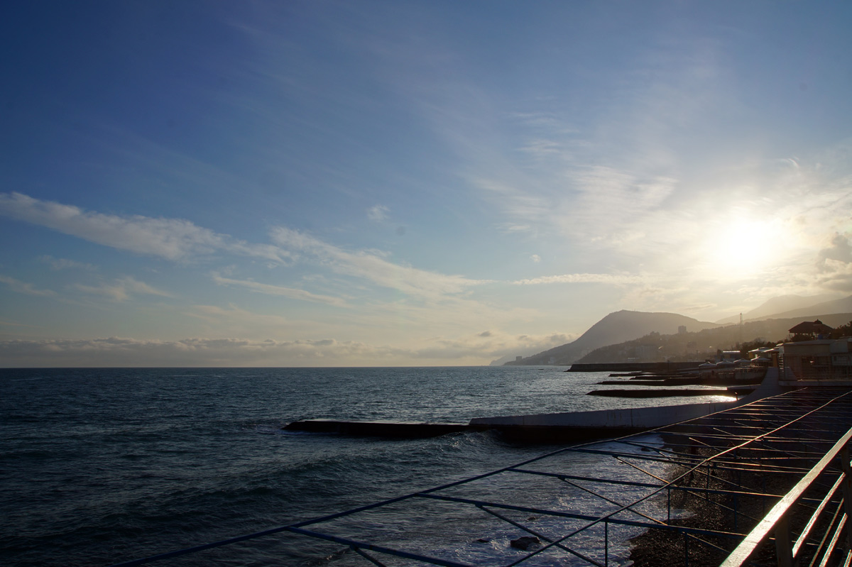 Алушта, Крым, зима 2018