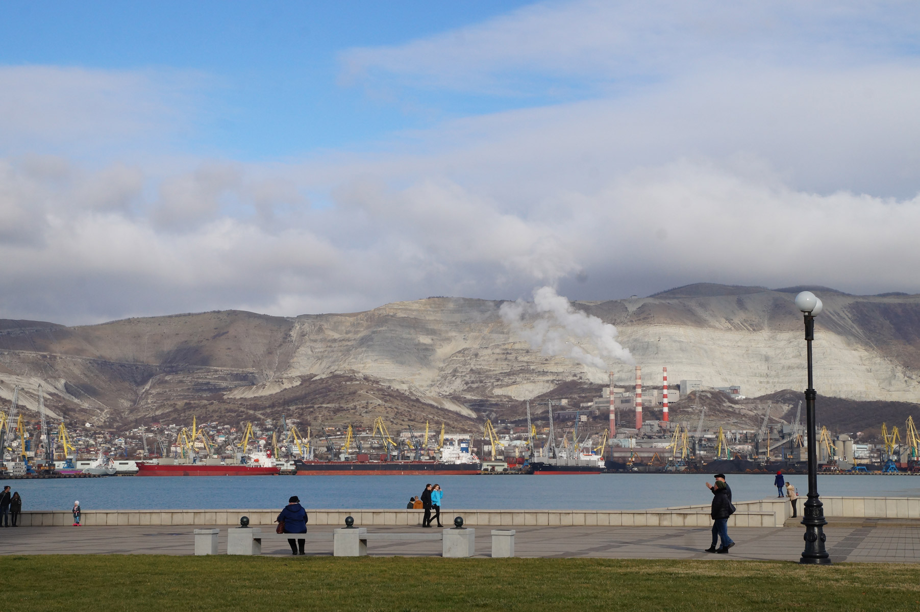 Краснодарский край, Новороссийск, зима 2019